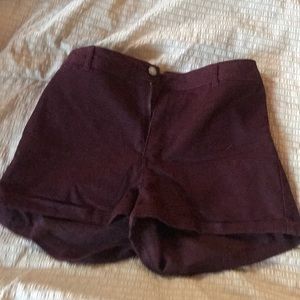 Burgundy Shorts